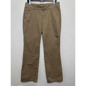 Dockers Womens Khaki Chino Pants Tan Straight Leg Stretch Size 10M Workwear